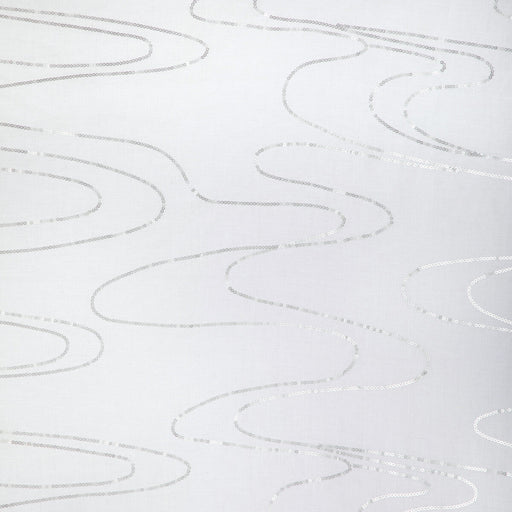 KRAVET DESIGN - UNDULATING WAVE- SILVER - Fabric by the Yard SILVER
