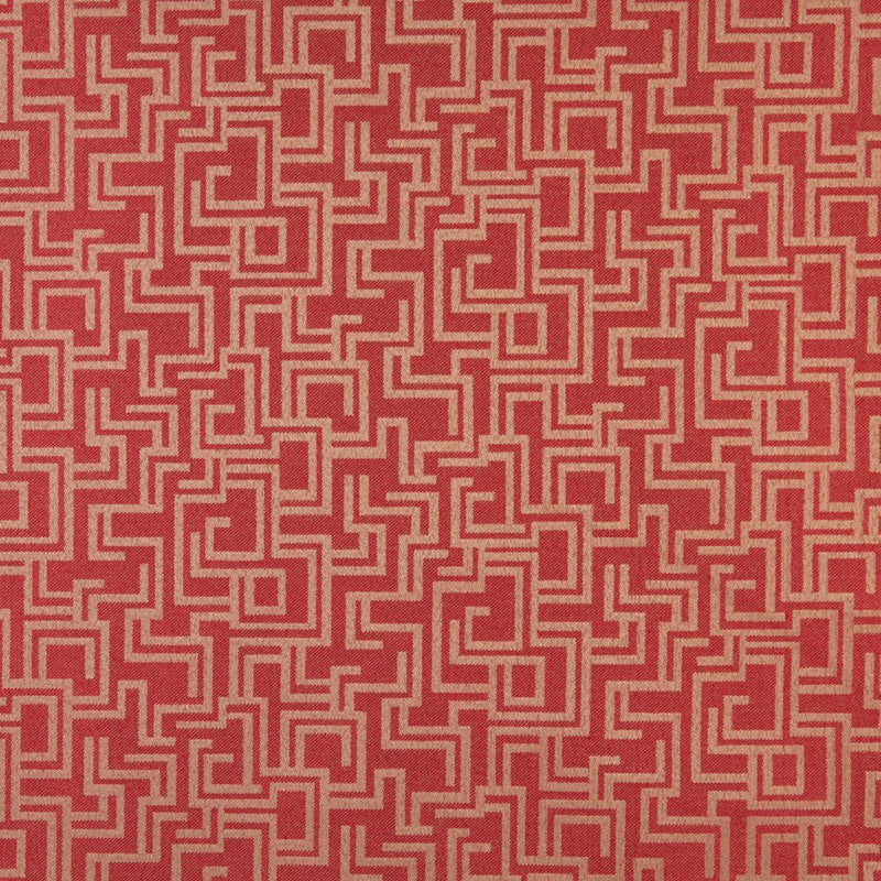 Charlotte - 6638 - Ruby/Geometric - Fabric by the Yard Ruby/Geometric