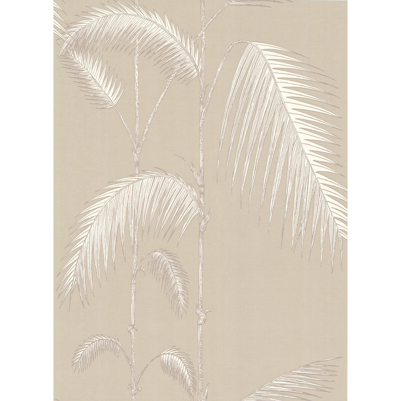 COLE & SON - PALM LEAVES- TAUPE/W - Wallcovering by the Roll TAUPE/W