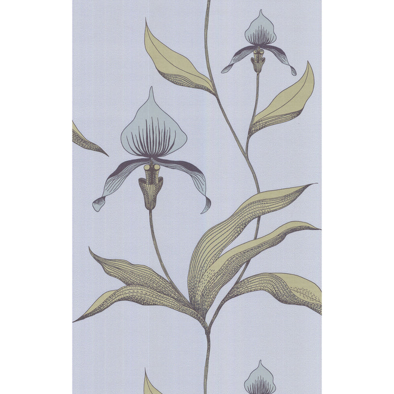 COLE & SON - ORCHID- BLUE GR - Wallcovering by the Roll BLUE GR