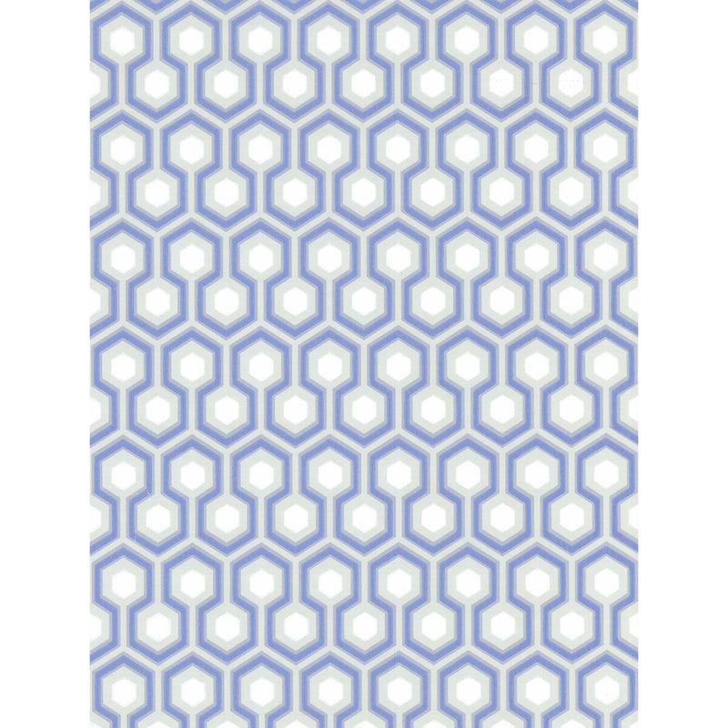 COLE & SON - HICKS HEXAGON- BLUE/GR - Wallcovering by the Roll BLUE/GR