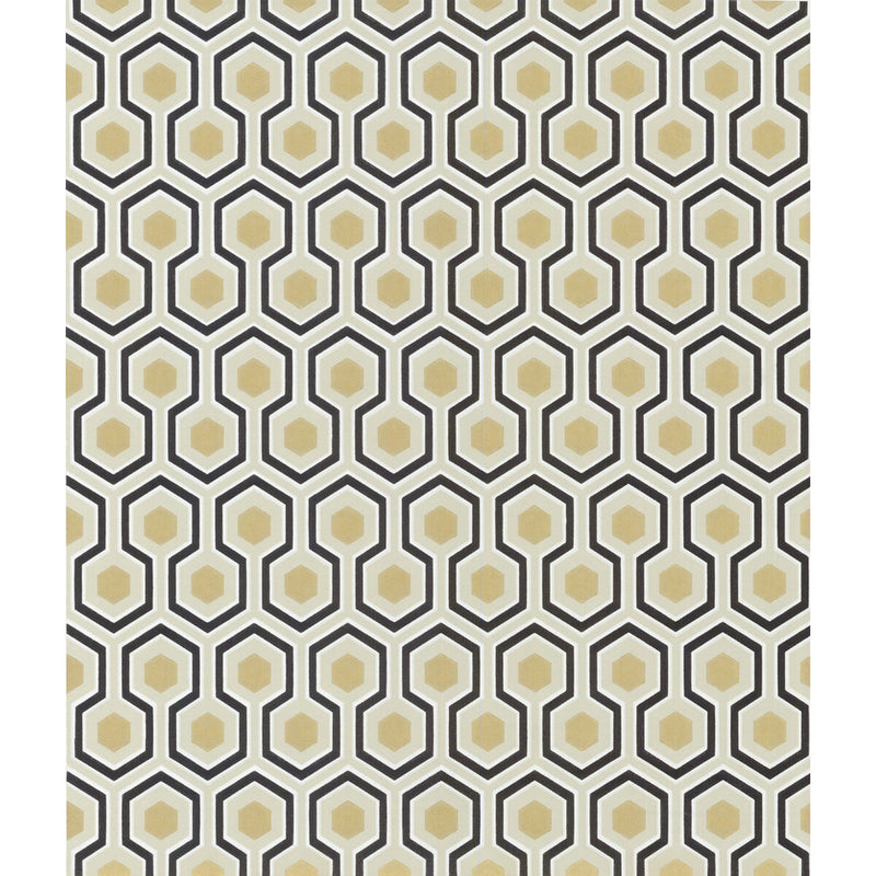 COLE & SON - HICKS HEXAGON- BLACK/G - Wallcovering by the Roll BLACK/G