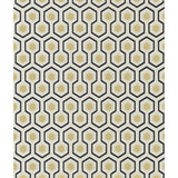 COLE & SON - HICKS HEXAGON- BLACK/G - Wallcovering by the Roll