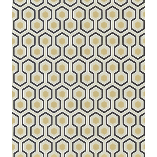 COLE & SON - HICKS HEXAGON- BLACK/G - Wallcovering by the Roll BLACK/G