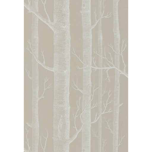COLE & SON - WOODS- WHITE/TAUPE - Wallcovering by the Roll WHITE/TAUPE