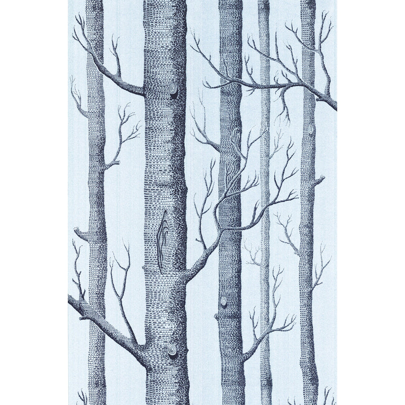 COLE & SON - WOODS- CHOC/SILVER - Wallcovering by the Roll CHOC/SILVER
