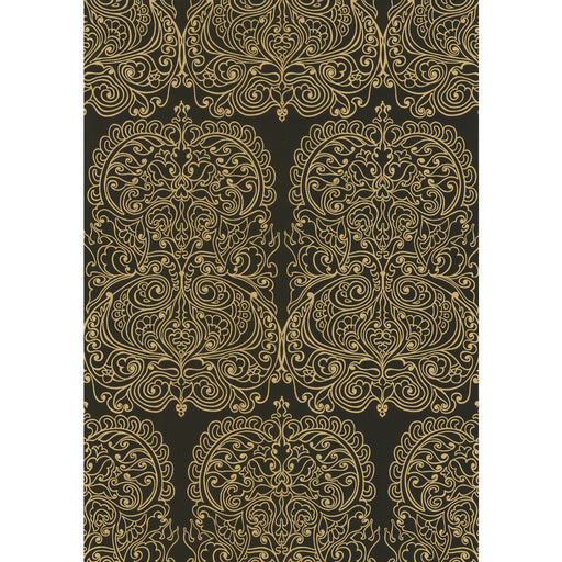 COLE & SON - ALPANA- GOLD/ONYX - Wallcovering by the Roll GOLD/ONYX