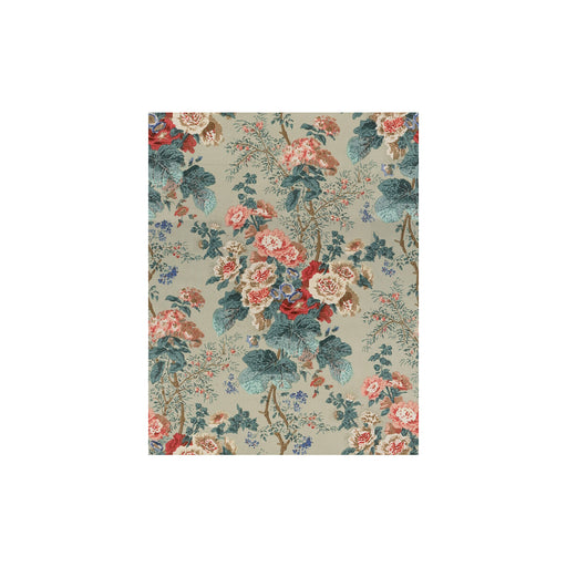 LEE JOFA - HOLLYHOCK HDB- GREEN - Fabric by the Yard GREEN