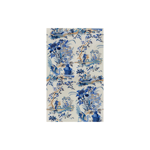BRUNSCHWIG & FILS - LE LAC- BLUE/WHITE - Fabric by the Yard BLUE/WHITE