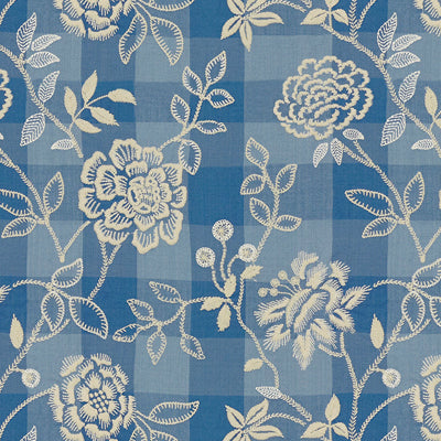 BRUNSCHWIG & FILS - KINEVINE EMB- FRENCH BLUE - Fabric by the Yard - 8013112_15
