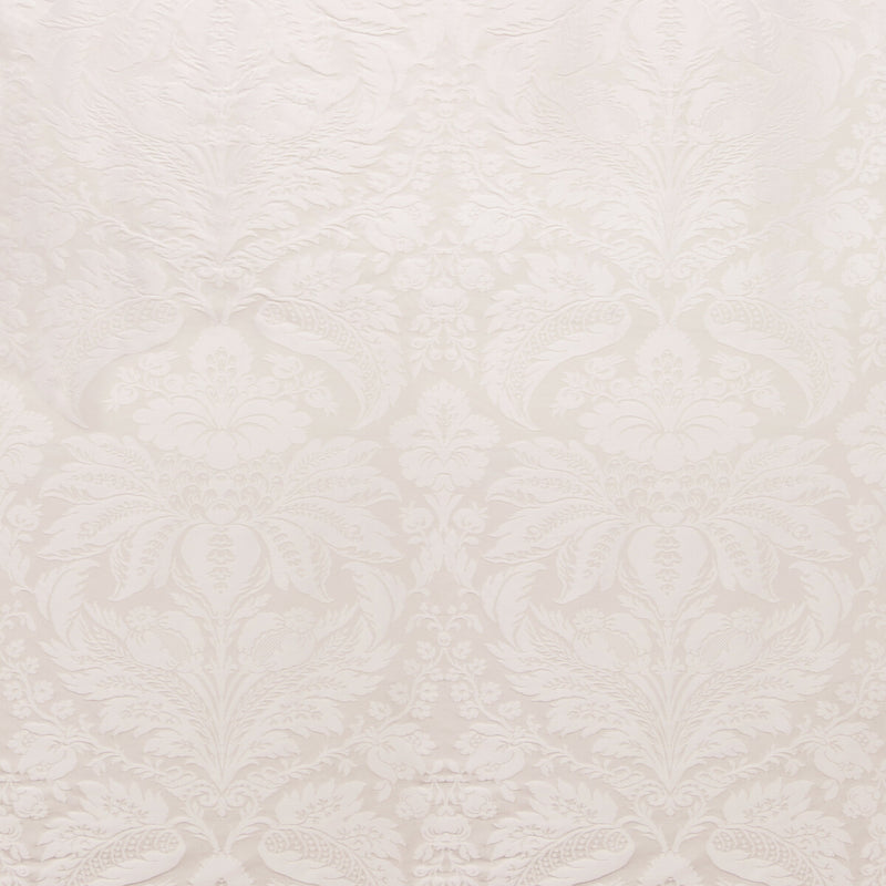 BRUNSCHWIG & FILS - DAMASK PIERRE- SNOW - Fabric by the Yard SNOW