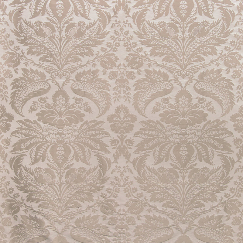 BRUNSCHWIG & FILS - DAMASK PIERRE- GREY - Fabric by the Yard GREY