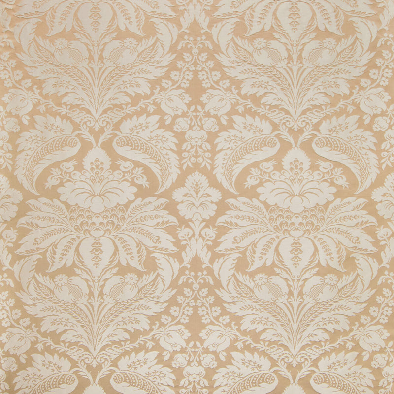 BRUNSCHWIG & FILS - DAMASK PIERRE- SAND - Fabric by the Yard SAND