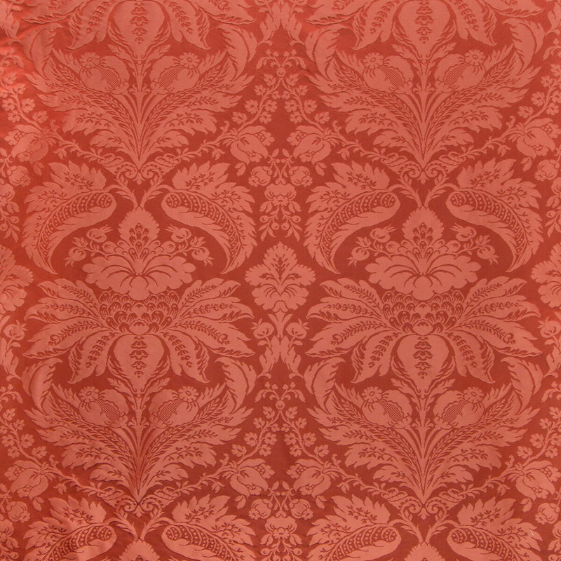 BRUNSCHWIG & FILS - DAMASK PIERRE- PEPPER RED - Fabric by the Yard PEPPER RED