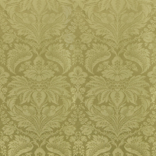 BRUNSCHWIG & FILS - DAMASK PIERRE- OLIVE - Fabric by the Yard OLIVE
