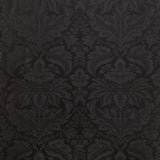 BRUNSCHWIG & FILS - DAMASK PIERRE- BLACK - Fabric by the Yard