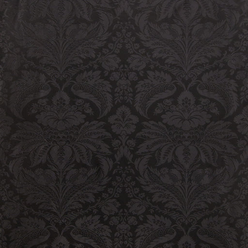 BRUNSCHWIG & FILS - DAMASK PIERRE- BLACK - Fabric by the Yard BLACK