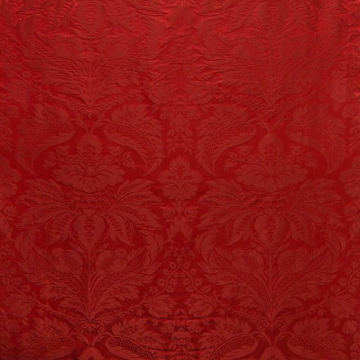 BRUNSCHWIG & FILS - DAMASK PIERRE- RED - Fabric by the Yard RED