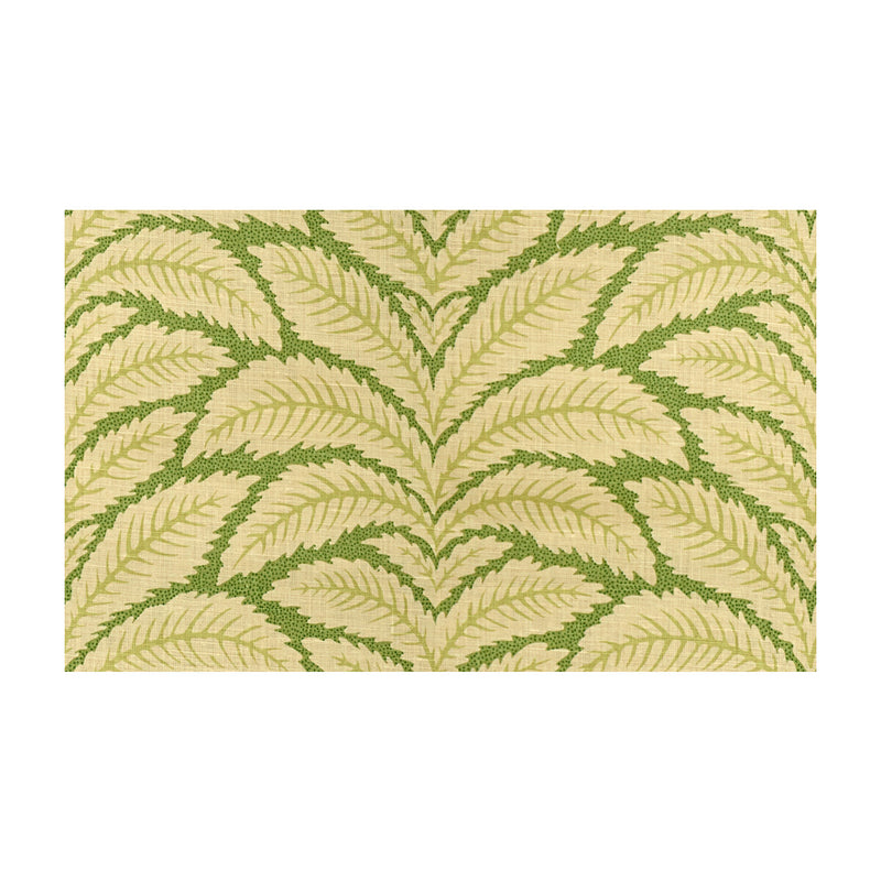 BRUNSCHWIG & FILS - TALAVERA LINEN- LEAF - Fabric by the Yard LEAF