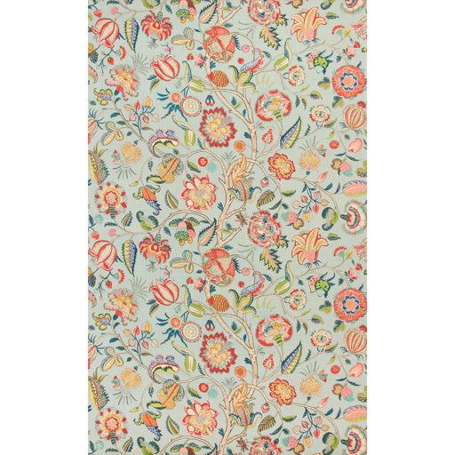 BRUNSCHWIG & FILS - ARAVALI- AQUA/ROSE - Fabric by the Yard AQUA/ROSE