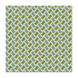BRUNSCHWIG & FILS - NEW BRIQUETAGE- AQUA/LIME - Fabric by the Yard