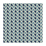 BRUNSCHWIG & FILS - NEW BRIQUETAGE- SKY/INDIGO - Fabric by the Yard