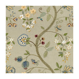 BRUNSCHWIG & FILS - CLAUDIA- AQUA/GRAY - Fabric by the Yard