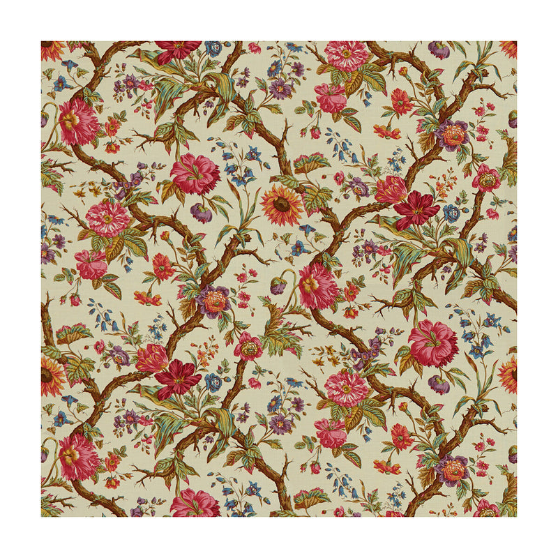 BRUNSCHWIG & FILS - ARBRE FLEURI- BEIGE - Fabric by the Yard BEIGE