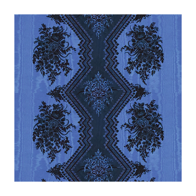 BRUNSCHWIG & FILS - COPPELIA MOIRE- BLEU - Fabric by the Yard BLEU