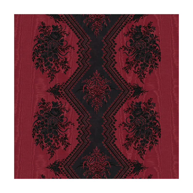 BRUNSCHWIG & FILS - COPPELIA MOIRE- ROUGE - Fabric by the Yard ROUGE