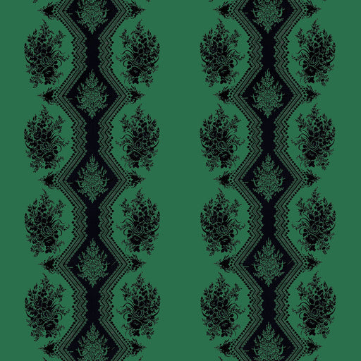 BRUNSCHWIG & FILS - COPPELIA SATIN- EMERALD - Fabric by the Yard EMERALD