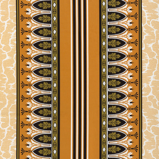 BRUNSCHWIG & FILS - LOLA MONTEZ- KHAKI/MUSTARD - Fabric by the Yard KHAKI/MUSTARD