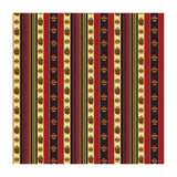 BRUNSCHWIG & FILS - RAYURE MOIRE- ROUGE - Fabric by the Yard