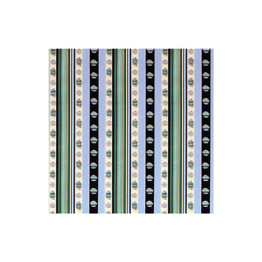 BRUNSCHWIG & FILS - RAYURE MOIRE- VERT - Fabric by the Yard VERT