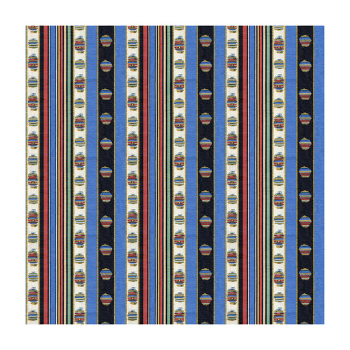 BRUNSCHWIG & FILS - RAYURE MOIRE- BLEU - Fabric by the Yard BLEU