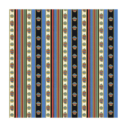 BRUNSCHWIG & FILS - RAYURE PERCALE- BLEU - Fabric by the Yard BLEU