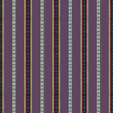 BRUNSCHWIG & FILS - RAYURE BRODERIE- AUBERGINE - Fabric by the Yard