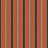 BRUNSCHWIG & FILS - RAYURE BRODERIE- ORANGE - Fabric by the Yard