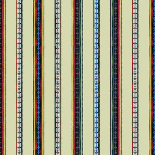 BRUNSCHWIG & FILS - RAYURE BRODERIE- BEIGE - Fabric by the Yard BEIGE