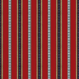 BRUNSCHWIG & FILS - RAYURE BRODERIE- RED - Fabric by the Yard
