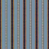 BRUNSCHWIG & FILS - RAYURE BRODERIE- BLEU - Fabric by the Yard