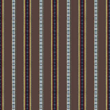 BRUNSCHWIG & FILS - RAYURE BRODERIE- BRUN - Fabric by the Yard