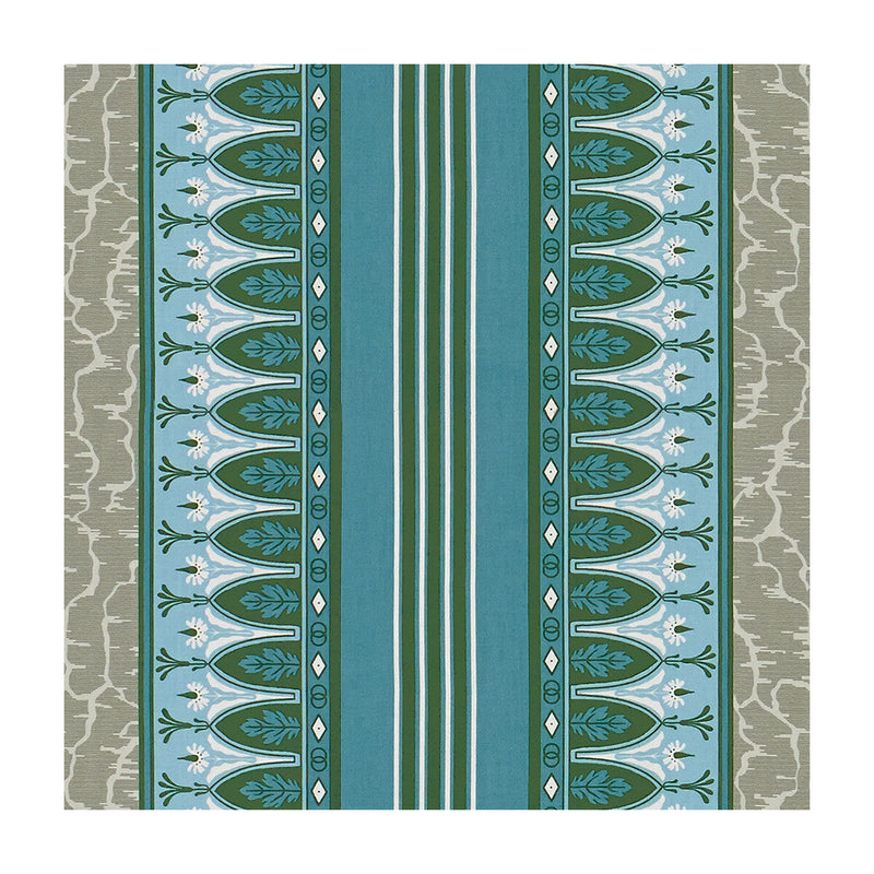 BRUNSCHWIG & FILS - LOLA MONTEZ- BLEU/GREY - Fabric by the Yard BLEU/GREY