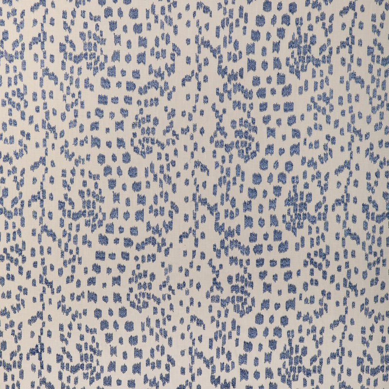 BRUNSCHWIG & FILS - LES TOUCHES EMB- CANTON BLUE - Fabric by the Yard CANTON BLUE