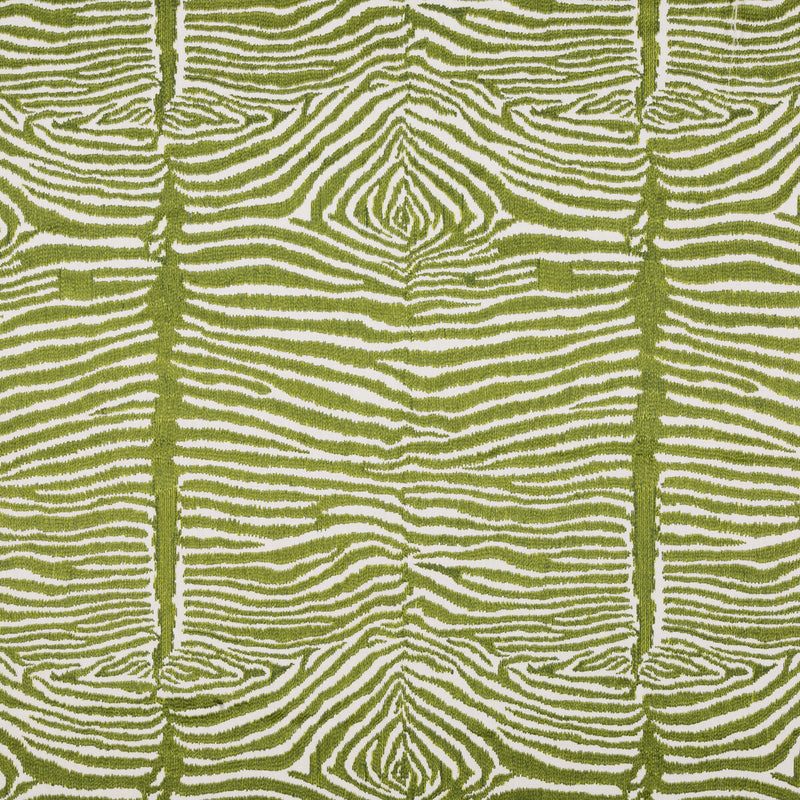 BRUNSCHWIG & FILS - LE ZEBRE EMB- LEAF - Fabric by the Yard LEAF
