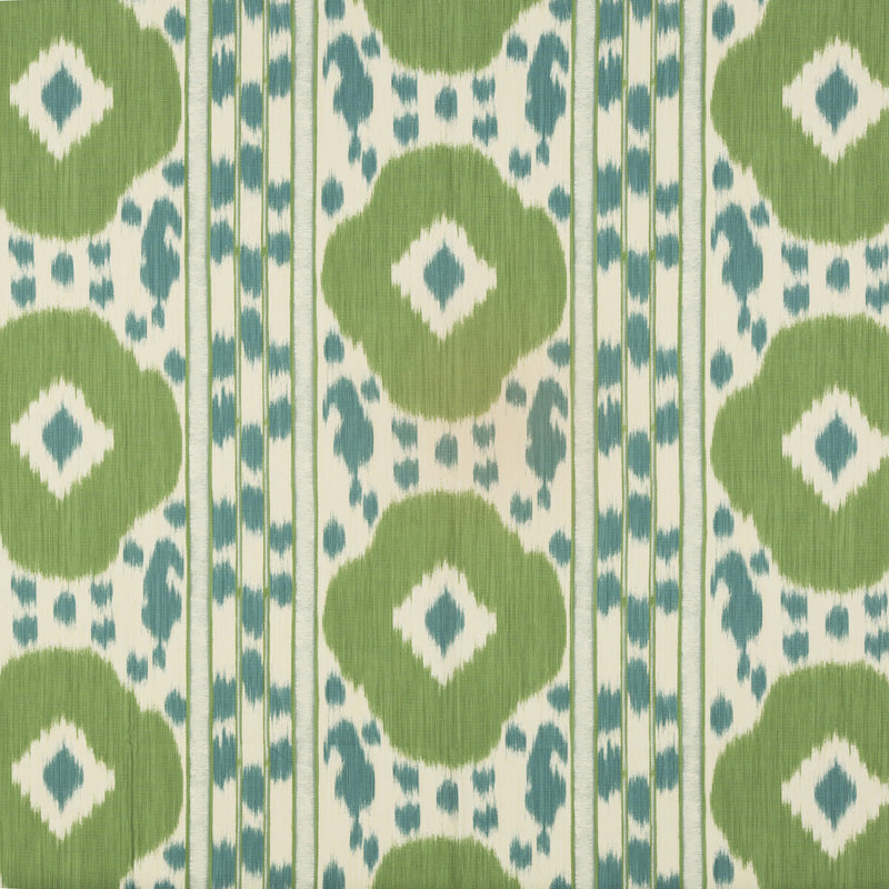 BRUNSCHWIG & FILS - VARKALA PRINT- TEAL/GREEN - Fabric by the Yard TEAL/GREEN