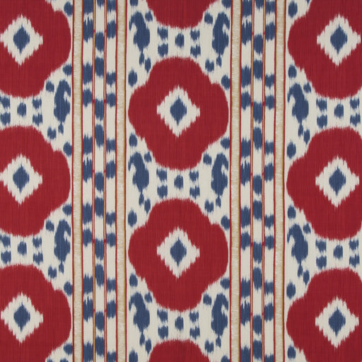 BRUNSCHWIG & FILS - VARKALA PRINT- RED/BLUE - Fabric by the Yard RED/BLUE