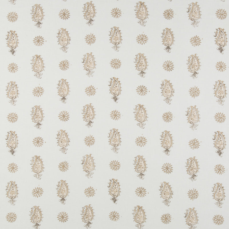 BRUNSCHWIG & FILS - ONAM PAISLEY- SPA/BEIGE - Fabric by the Yard SPA/BEIGE