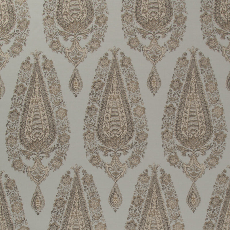 BRUNSCHWIG & FILS - KOMAL PAISLEY- SPA/BEIGE - Fabric by the Yard SPA/BEIGE