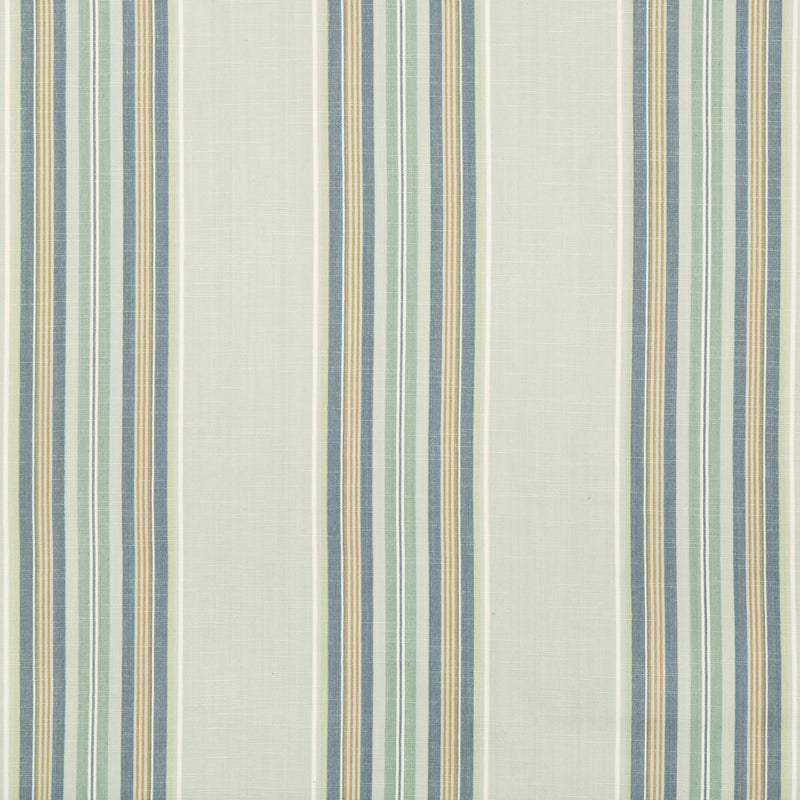 BRUNSCHWIG & FILS - VERDON STRIPE- SEA/BLUE - Fabric by the Yard SEA/BLUE